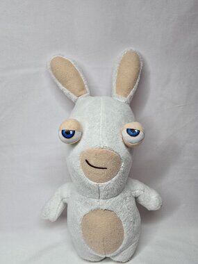 Rabbids Ubisoft White Plush Rabbit Stuffed Animal Toy 2014 McFarlane 12"